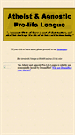 Mobile Screenshot of godlessprolifers.org