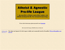 Tablet Screenshot of godlessprolifers.org